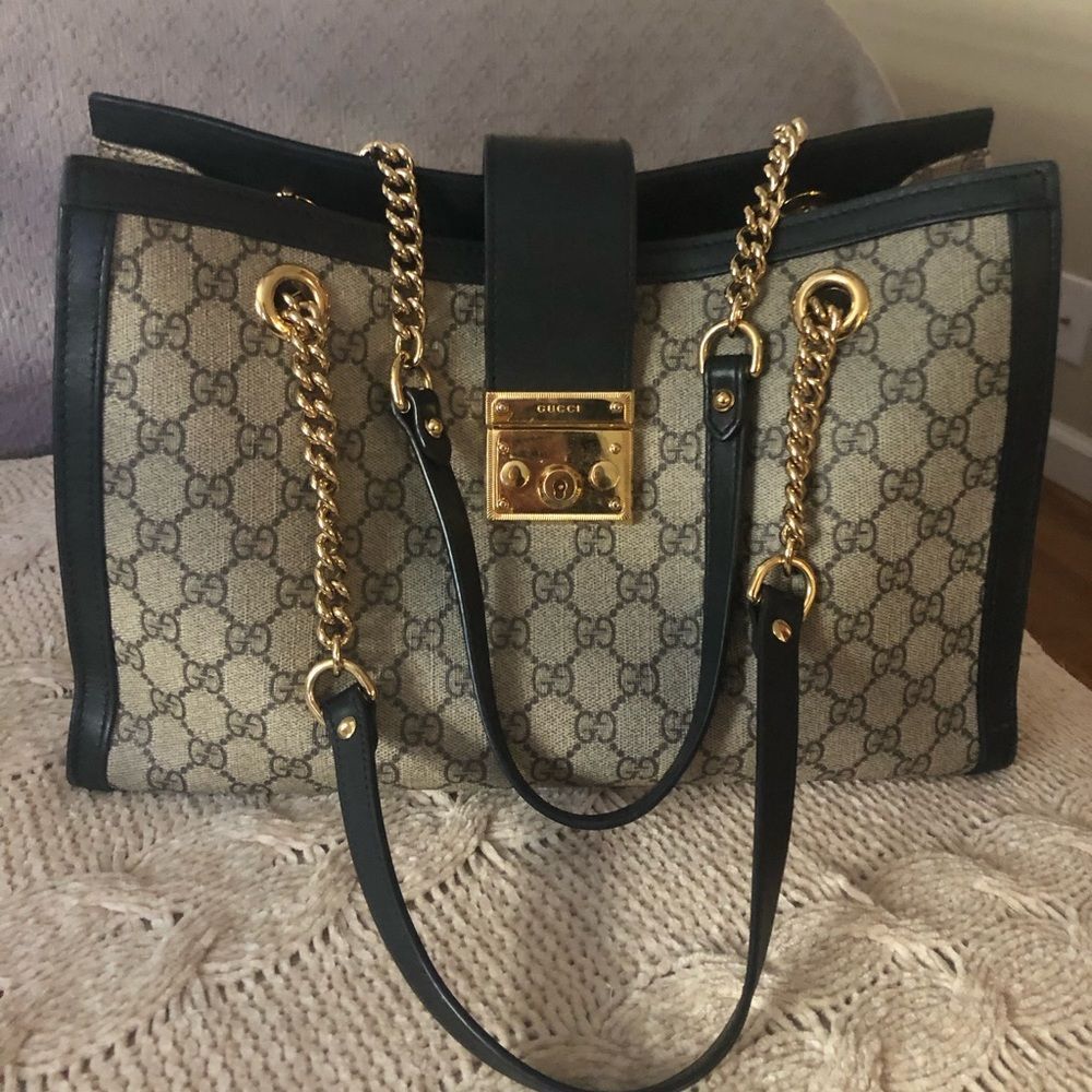 Authentic Gucci Padlock tote